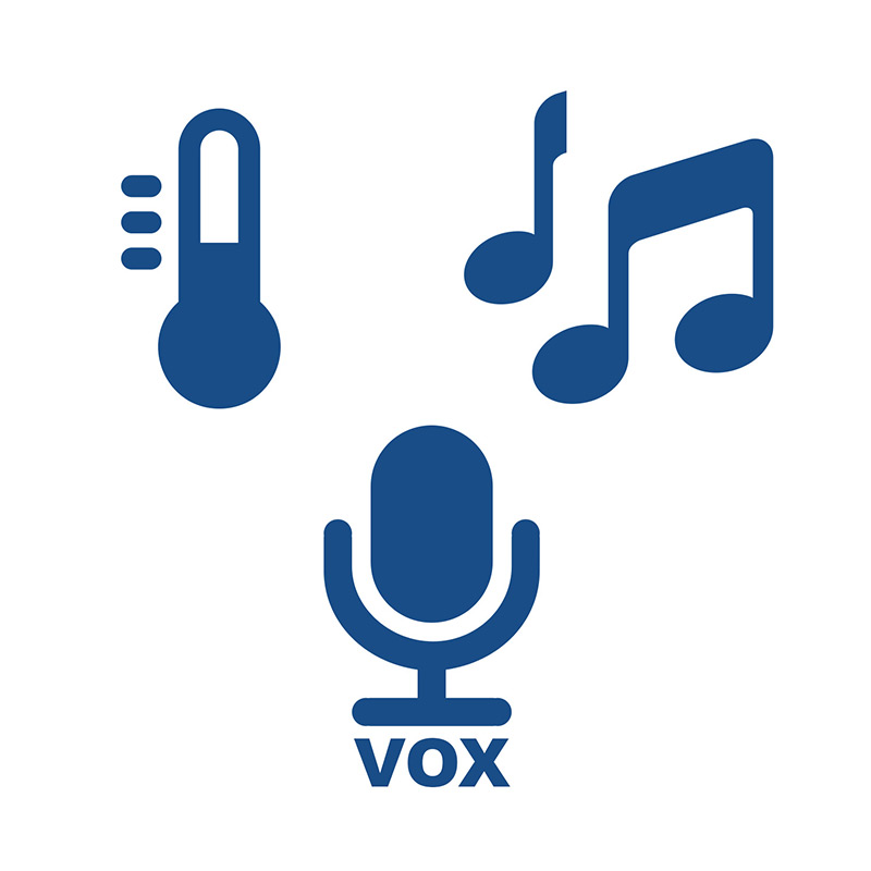 Luvion Prestige Touch thermometer, vox, lullabies