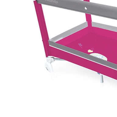 Łóżeczko turystyczne Baby Design Dream Kółka do przesuwania