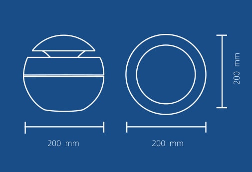 Duux SPhere Oczyszczacz powietrza Kompaktowe rozmiary