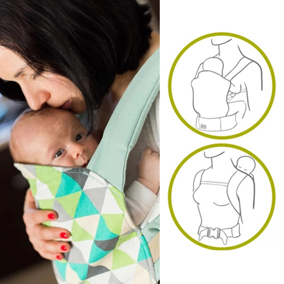 Kinderkraft Nino dwa warianty noszenia