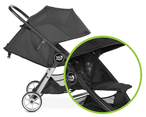 Baby Jogger City Mini 4w 2 regulowane oparcie i podnóżek