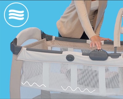 Graco Contour Electra Łóżeczko turystyczne Wibracje