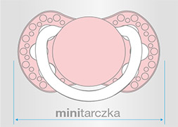 Lovi Dynamiczny smoczek uspokajający Mniejsza tarczka