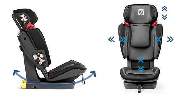Peg perego fotelik samochodowy Via regulacja w 4 strony